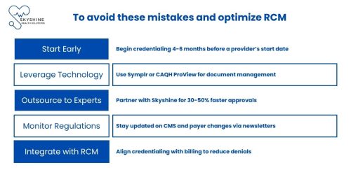 To avoid these mistakes and optimize RCM